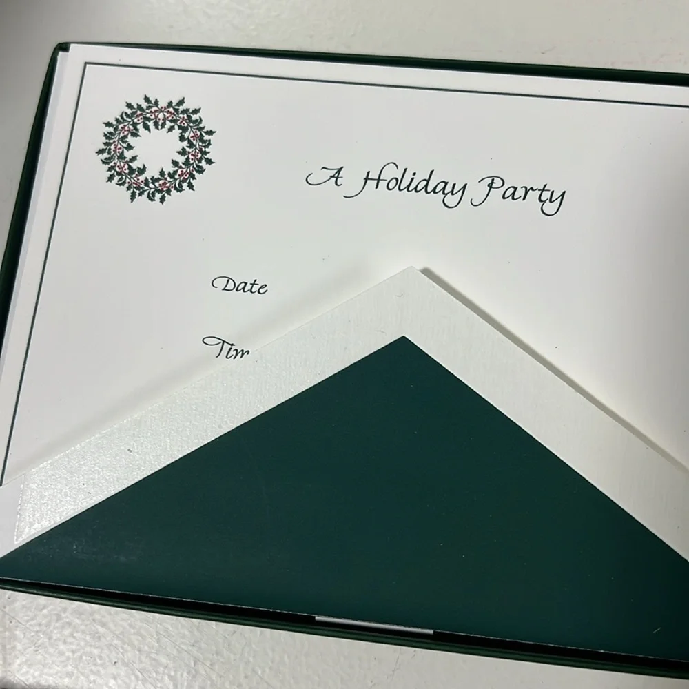 Crane Holiday Party Invitation set of 10